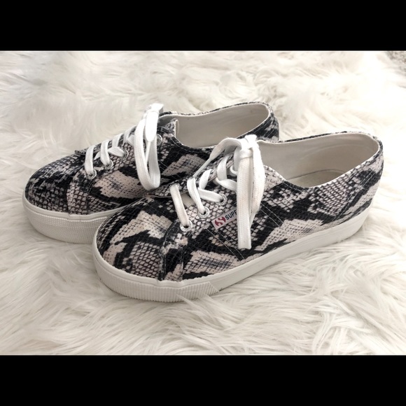 Superga 2750 Snakeskin Platform Sneakers - Picture 4 of 4